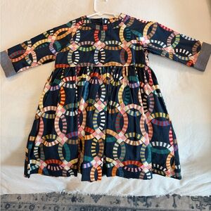 Pink Chicken Multicolor Ring Pattern Dress NWOT